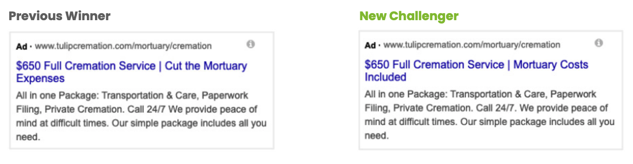 Tulip Cremation - Google Ads Case Study